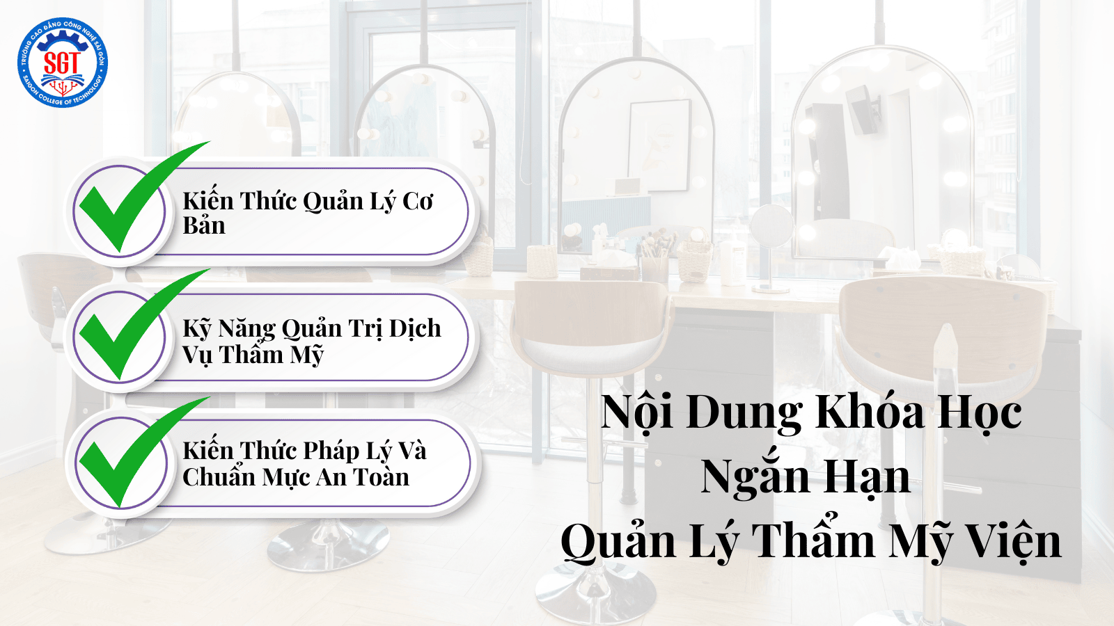 Nội Dung Khóa Học Ngắn Hạn Quản Lý Thẩm Mỹ Viện