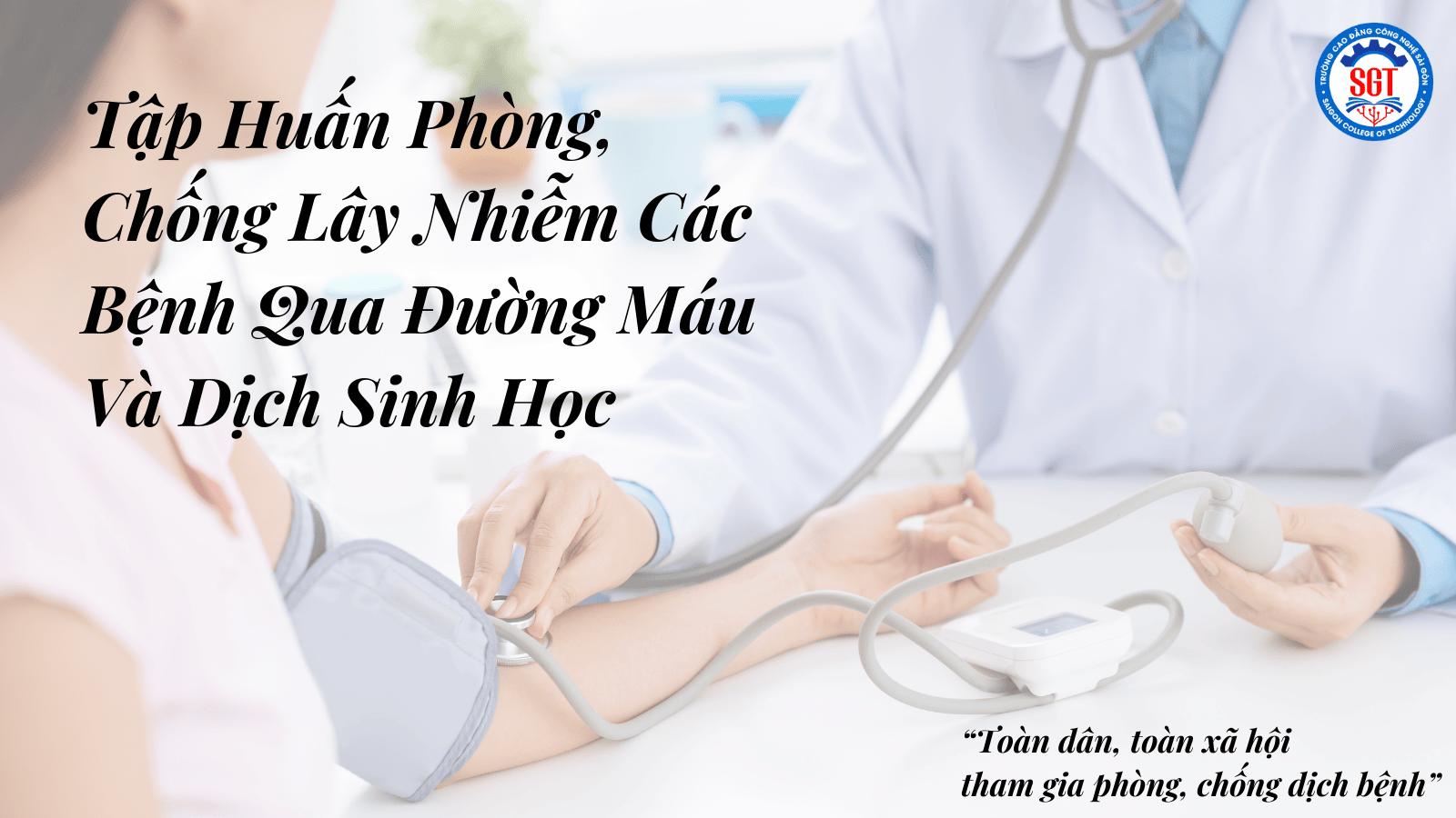 Khóa học ngắn hạn Tập huấn phòng, chống lây nhiễm