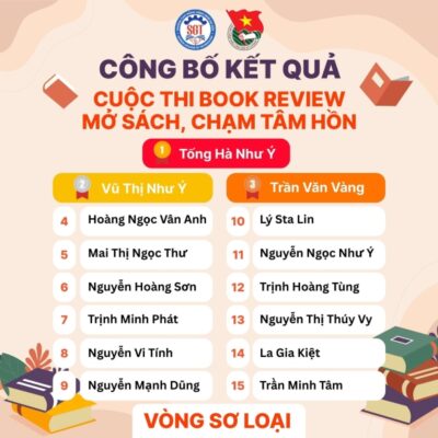 Top 15 bạn sinh viên xuất sắc tại SGT tiến vào chung kết cuộc thi "Book review - Mở sách, chạm tâm hồn" 